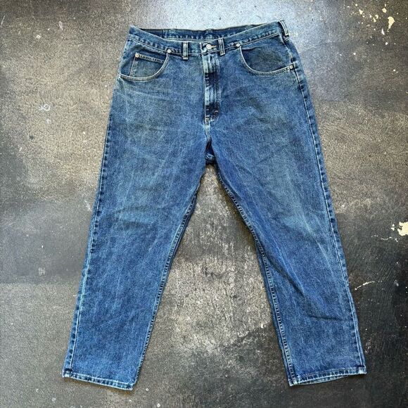 Wrangler Jeans Sliver Edition Men’s Size 36x29 Workwear Heavy Denim Used Marks - Picture 4 of 13